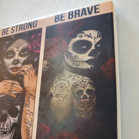 Be Strong, Be Brave 2 Pack Sandstone Coasters - Picture 6 of 9